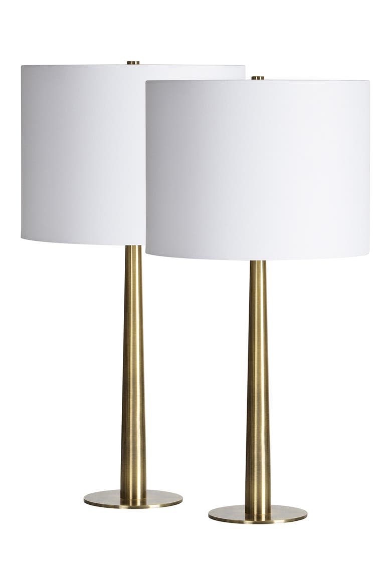 Sarai Set of 2 Table Lamps, Main, color, ANTIQUE BRUSHED BRASS