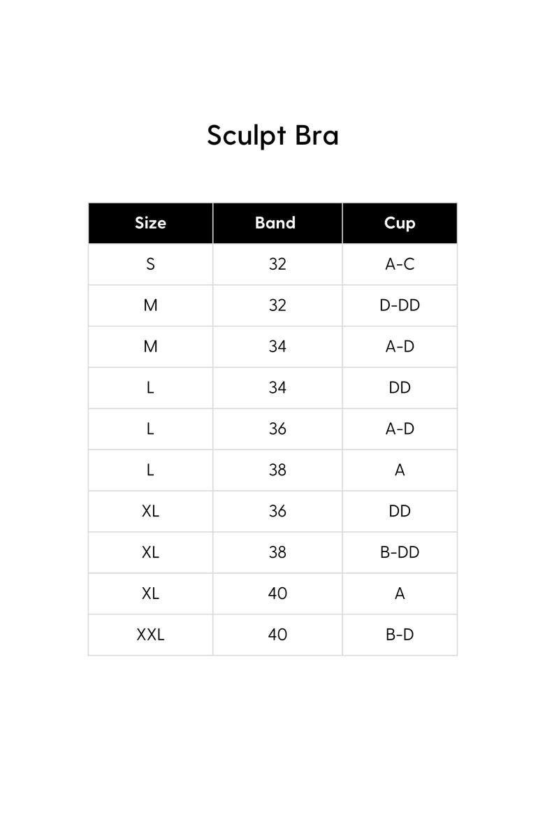 Siella Sculpt V-Neck Bra, Alternate, color, Black