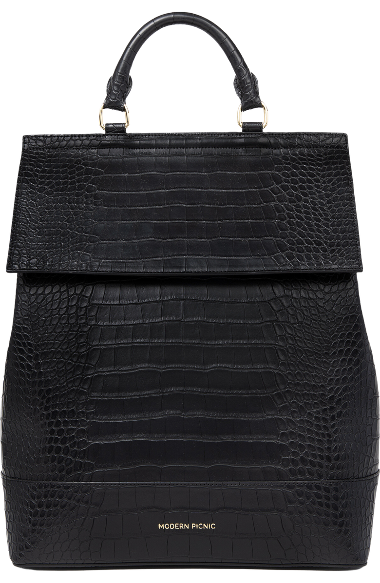 Modern Picnic THE BACKPACK, Main, color, Black Croc