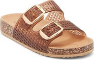 TOP MODA Seattle Clear Double Strap Slide Sandal