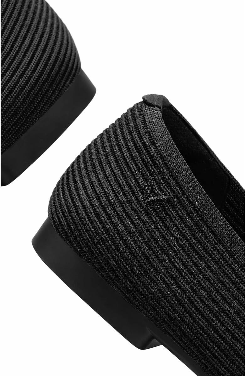 VIVAIA Square-Toe V-Cut Flats, Alternate, color, Black