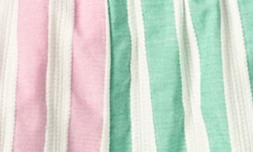 English Factory Colorblock Stripe Shirt In Pink Multi