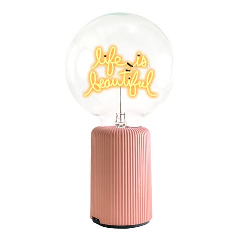Life Is Beautiful Portable Table Lamp