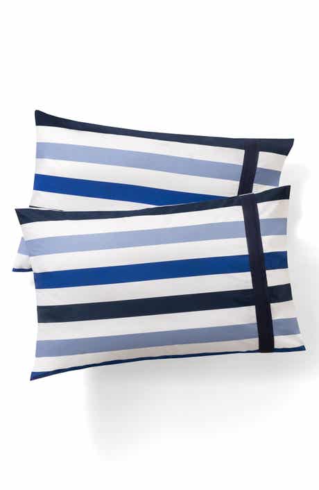 Set of Two Awning Print Pillowcases