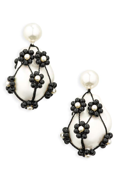 Curiosity Freshwater Pearl Drop Earrings