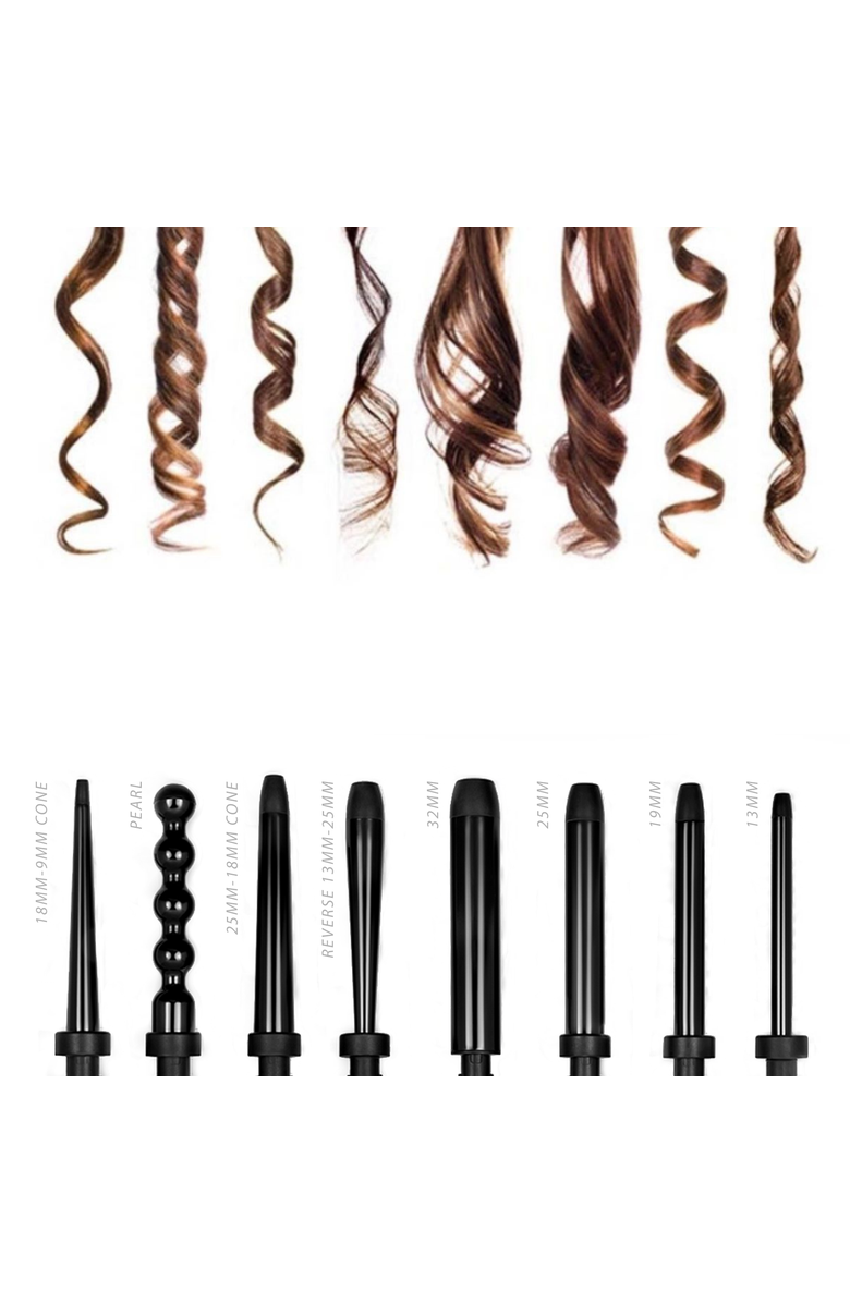 NUME Octowand 8-in-1 Curling Wand, Alternate, color, Black