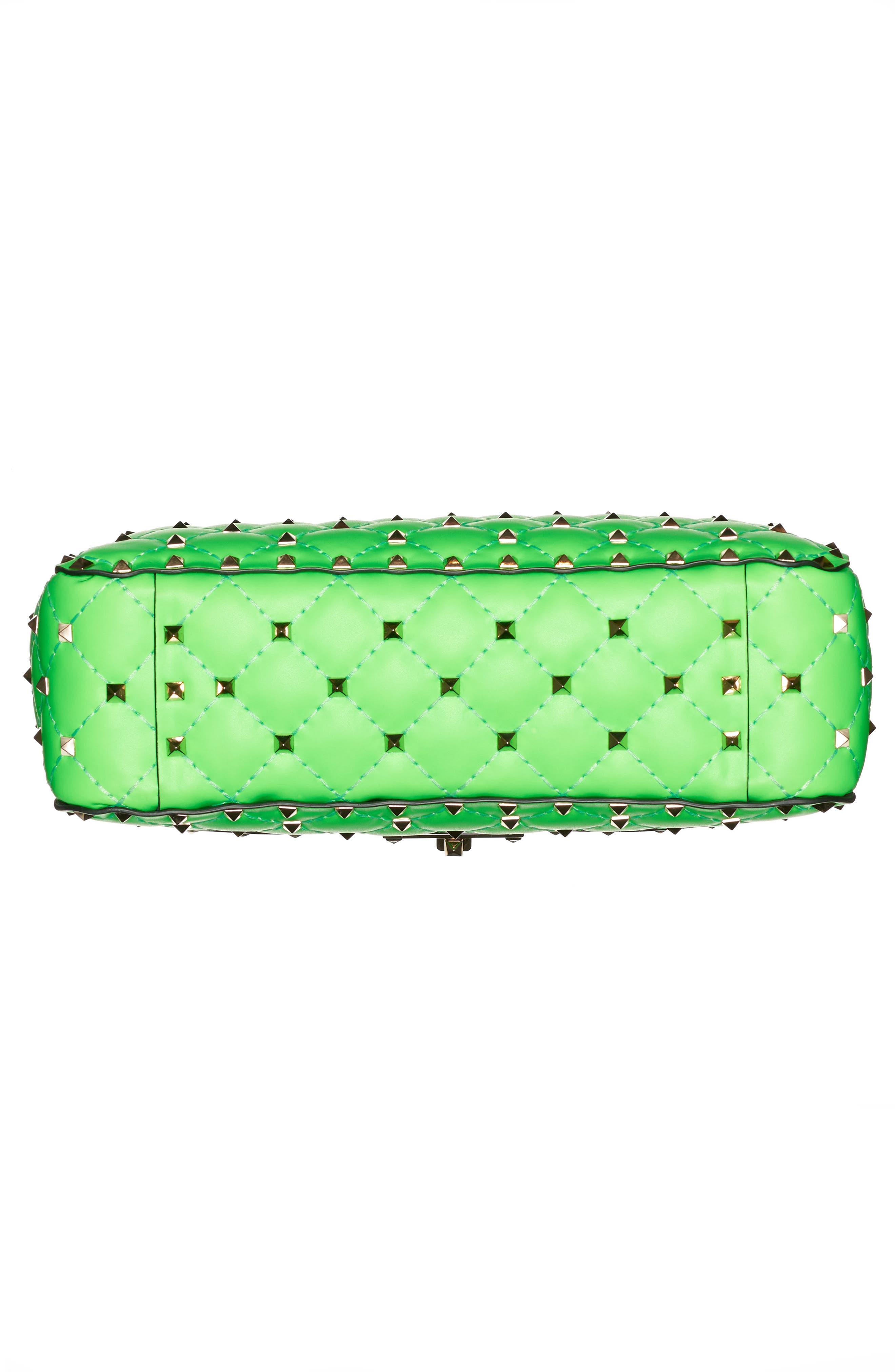 Valentino Garavani Medium Rockstud Spike Leather Shoulder Bag, Alternate, color, 