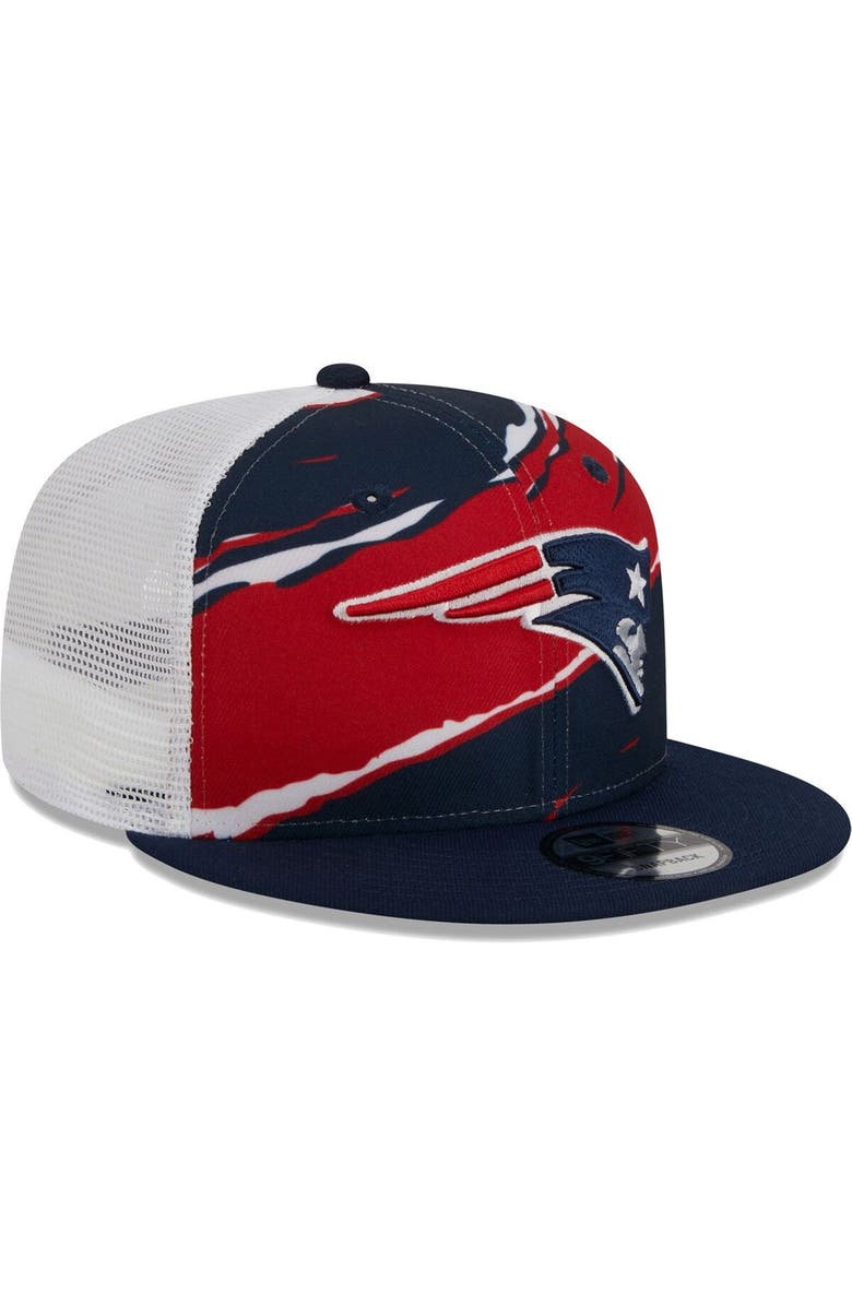 New Era Men's New Era Navy New England Patriots  Tear Trucker 9FIFTY Snapback Hat, Alternate, color, 