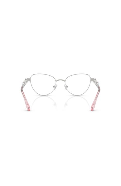 Swarovski 51mm Cat Eye Optical Glasses In Metallic