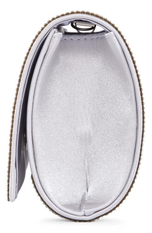 Lady Couture Radiant Rhinestone Clutch In Silver