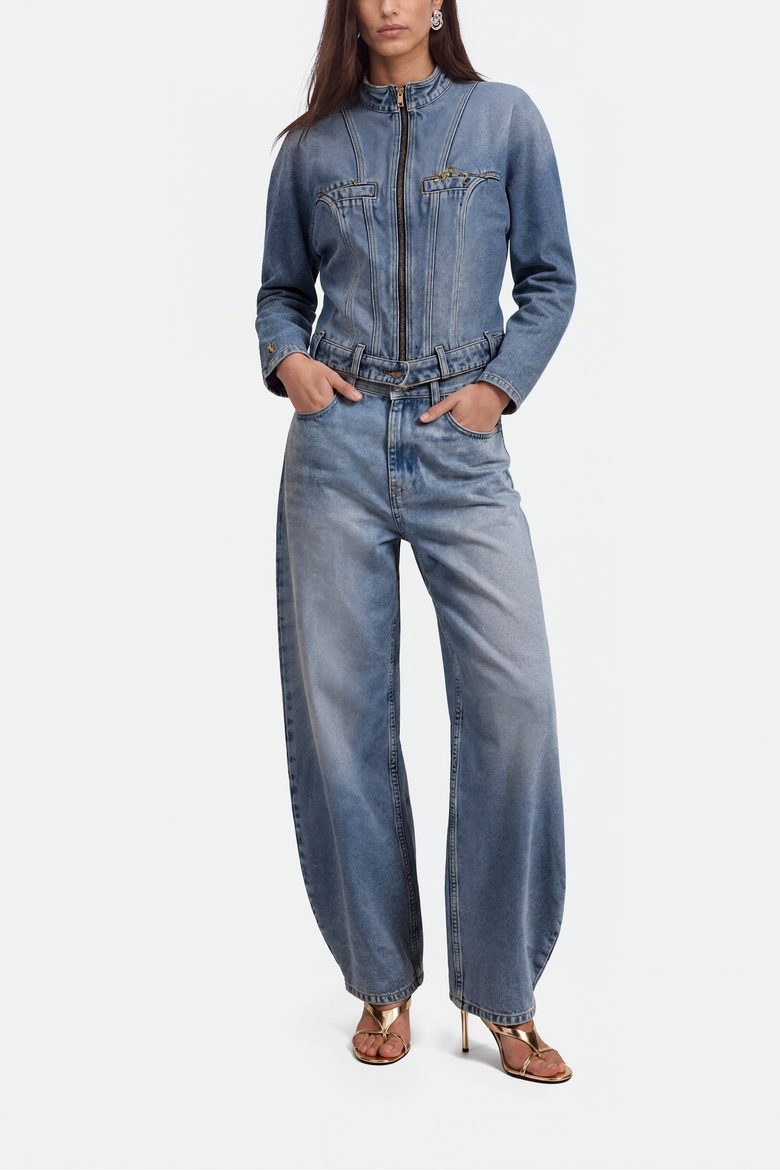 Balloon Leg Jeans, Alternate, color, White