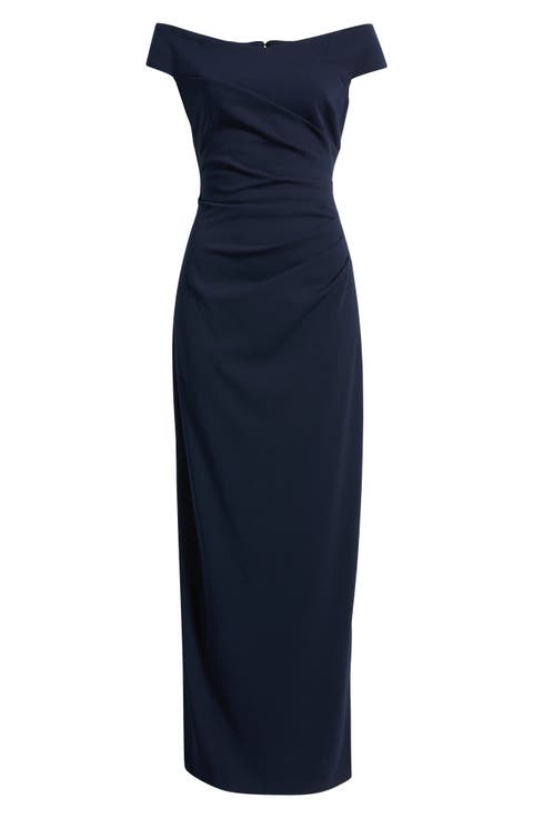 Off the Shoulder Ruched Dress