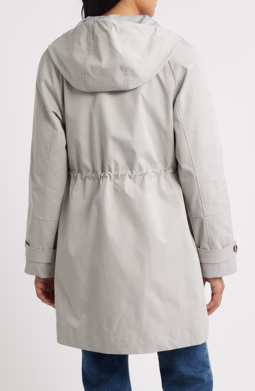 Bernardo Hooded Raincoat In Gray