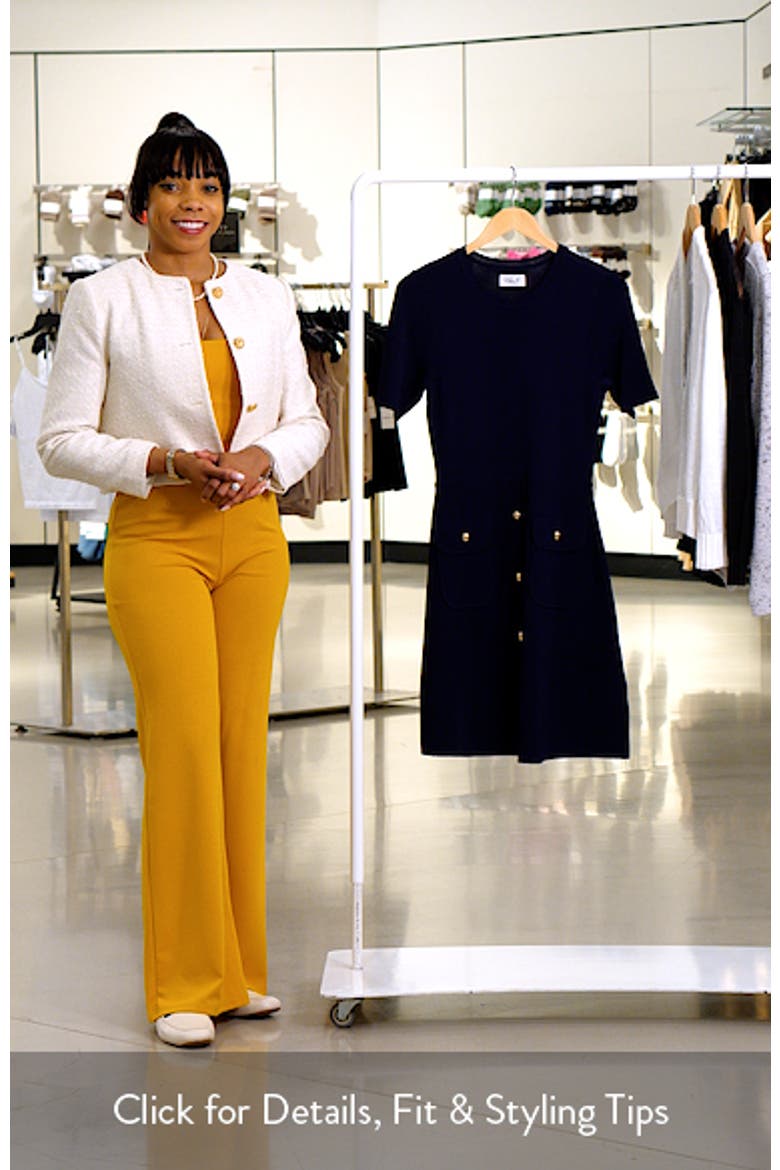 Patch Pocket Knit A-Line Dress video