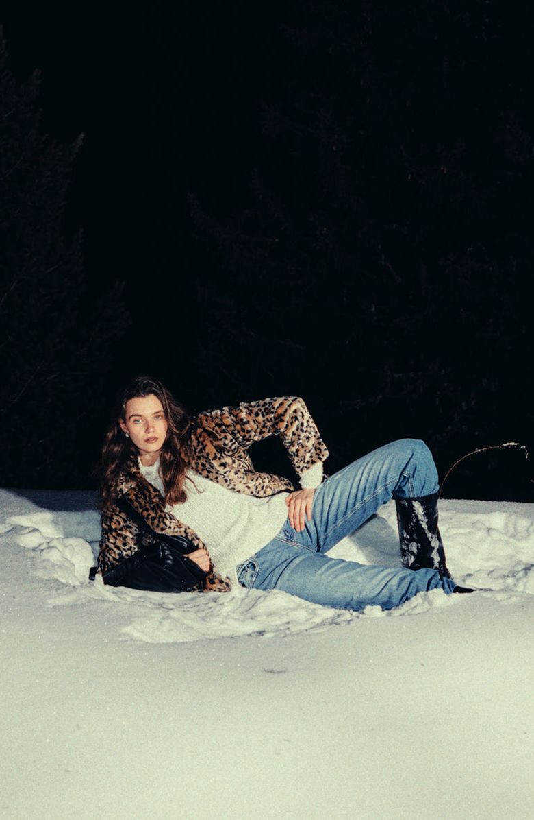 KanCan Thalia Mid Rise True Straight Leg Jeans, Alternate, color, 