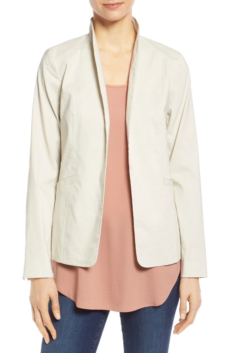 Eileen Fisher High Collar Jacket, Main, color,