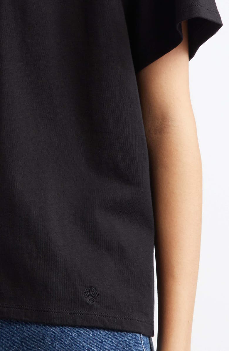 LOULOU DE SAISON Telanto Supima<sup>®</sup> Cotton T-Shirt, Alternate, color, Black