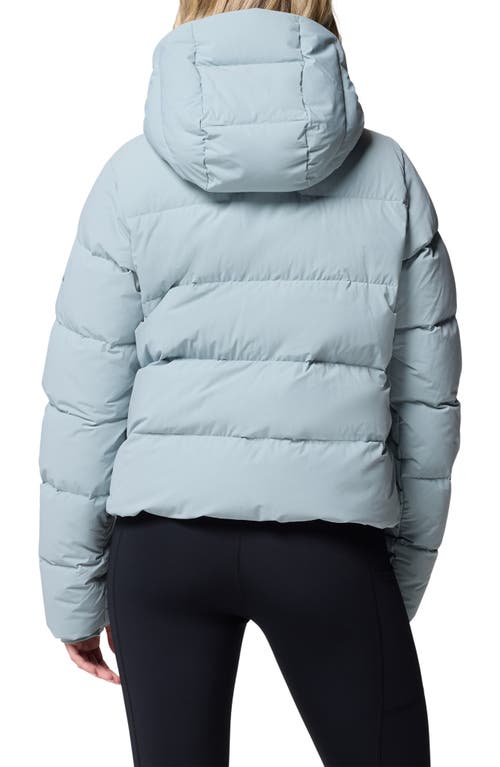 Columbia Amaze Puff™ Water Repellent 650 Fill Power Down Hooded Jacket In Blue
