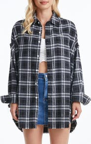 Bayeas Plaid Fray Shirt