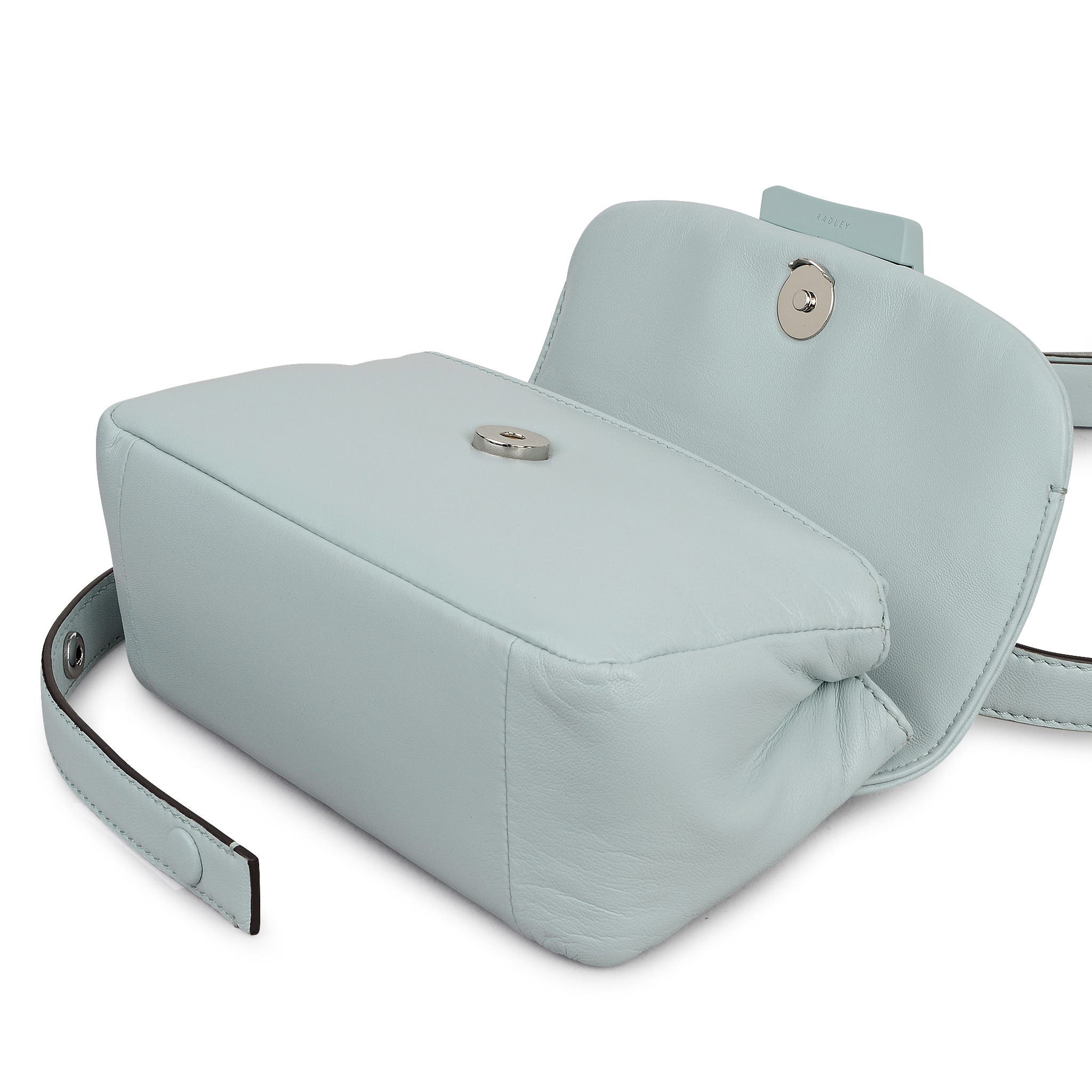 The Belsize - Puffy Small Flapover Shoulder Bag, Alternate, color, Seafoam