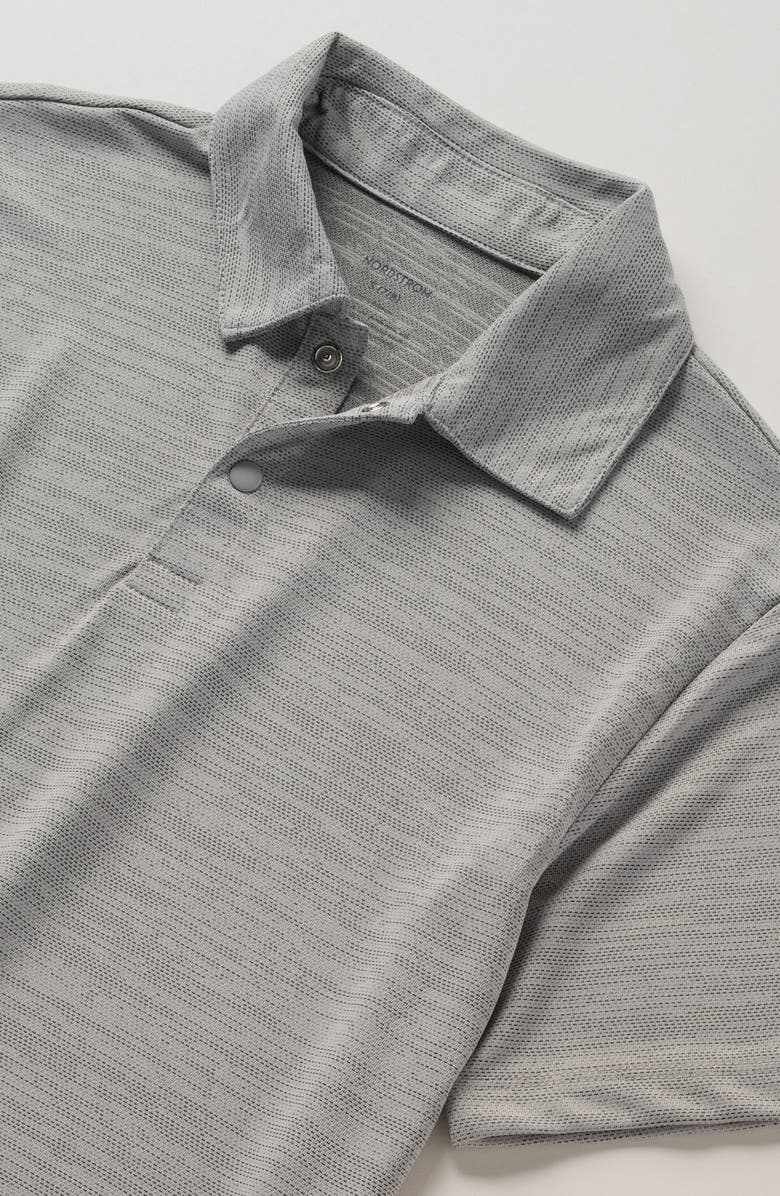 Nordstrom Kids' Solid Performance Polo, Alternate, color, Grey Shade