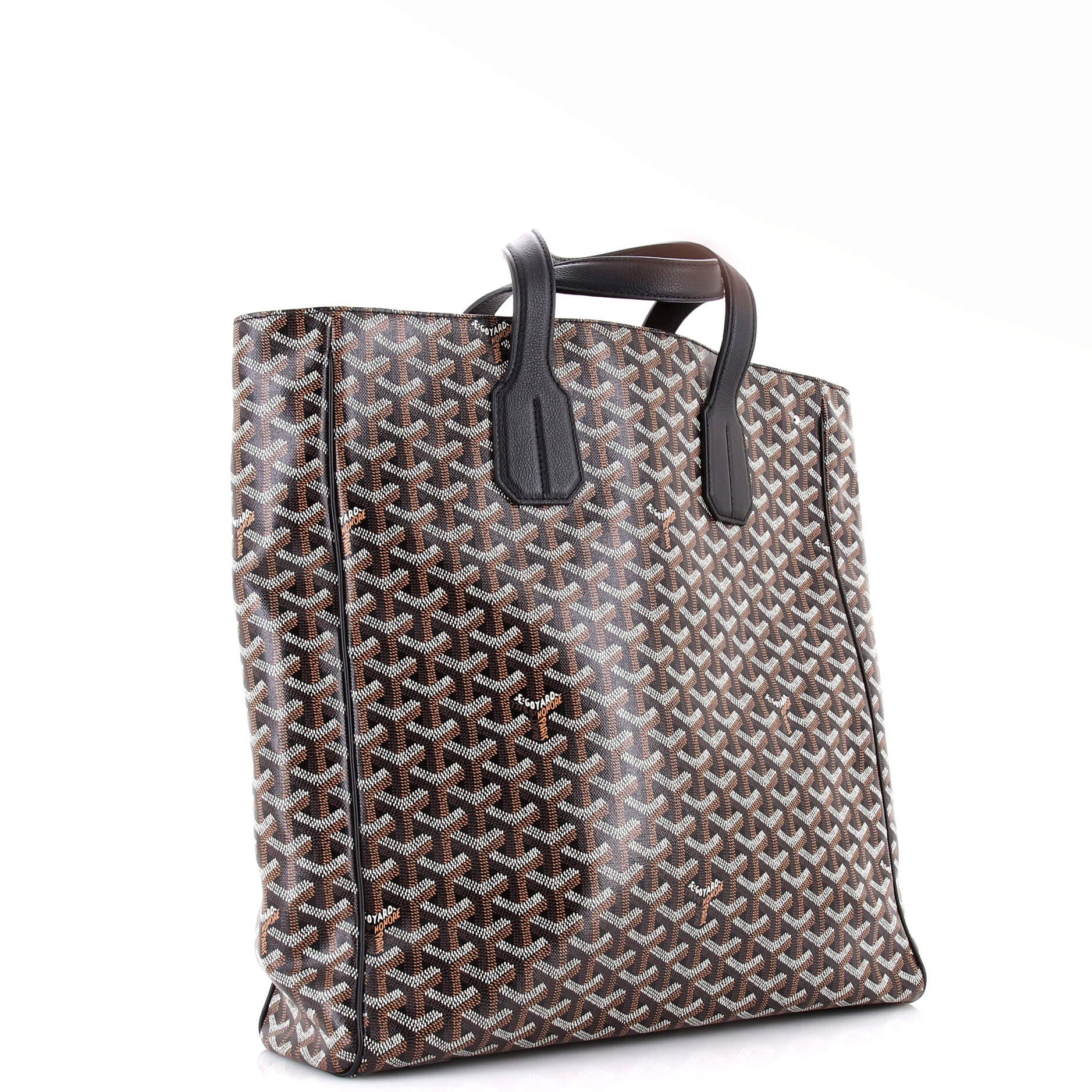 Pre-Owned Goyard Voltaire III Tote Coated Canvas, Alternate, color, Black