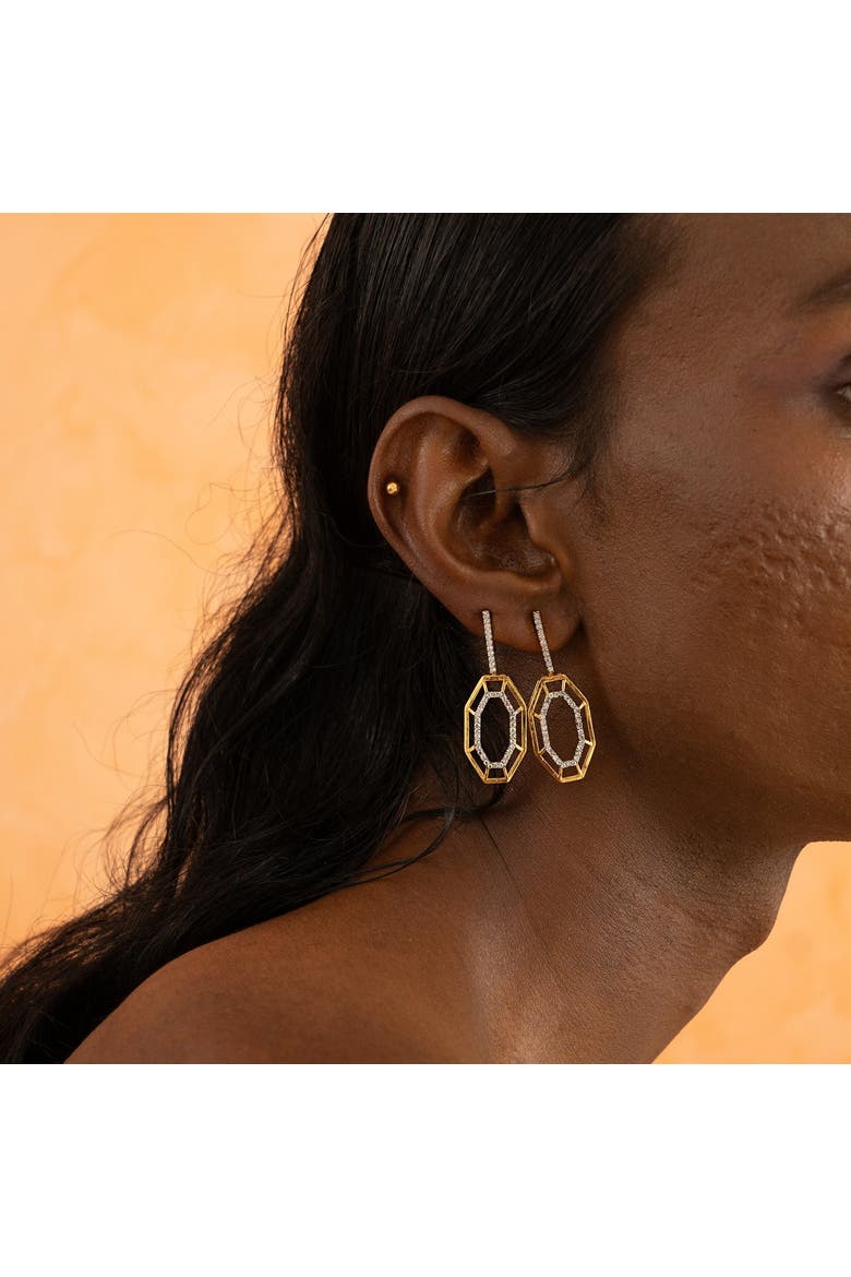 SYRA EARRINGS, Alternate, color, Gold Plated
