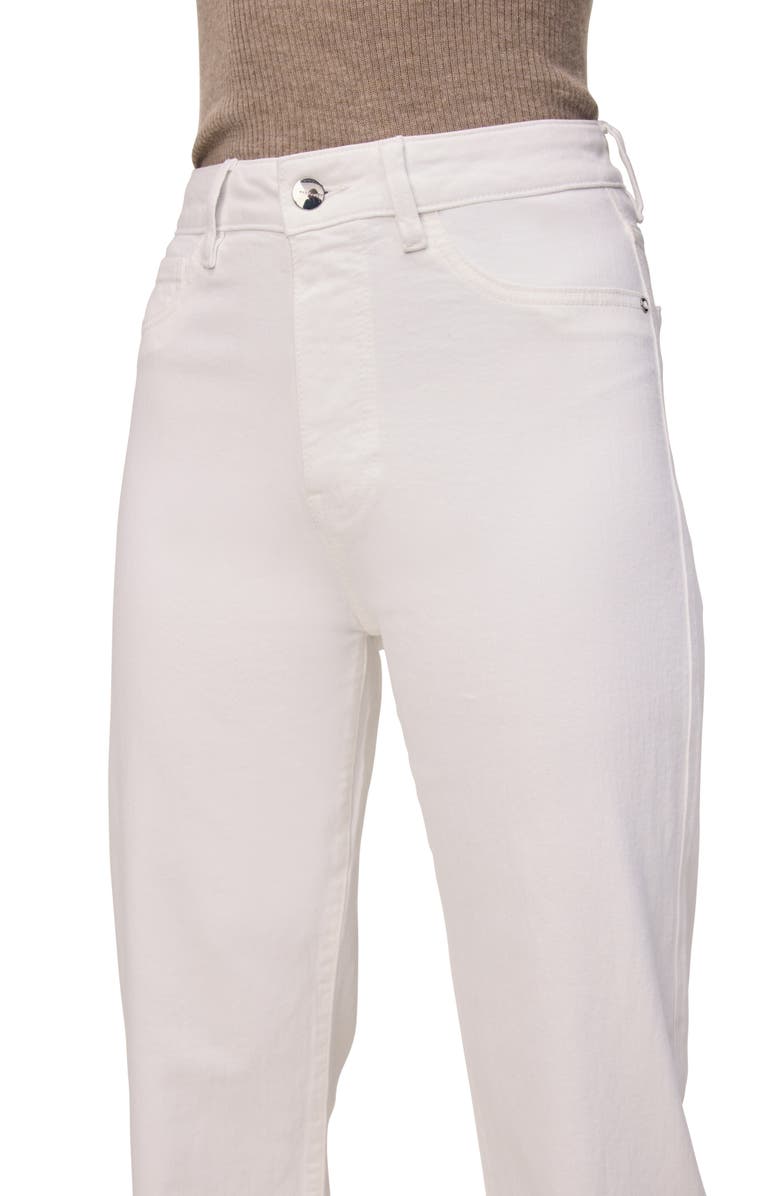 WARP+WEFT SAT '90s Raw Hem Straight Leg Jeans, Alternate, color, Optic