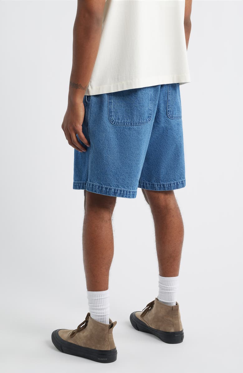 Obey Easy Pull-On Denim Shorts, Alternate, color, Light Indigo