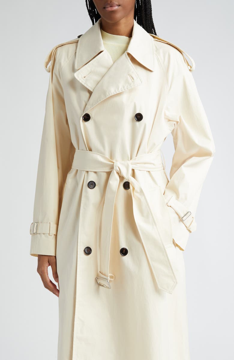 Burberry Oversize Belted Water Resistant Gabardine Trench Coat, Alternate, color, 