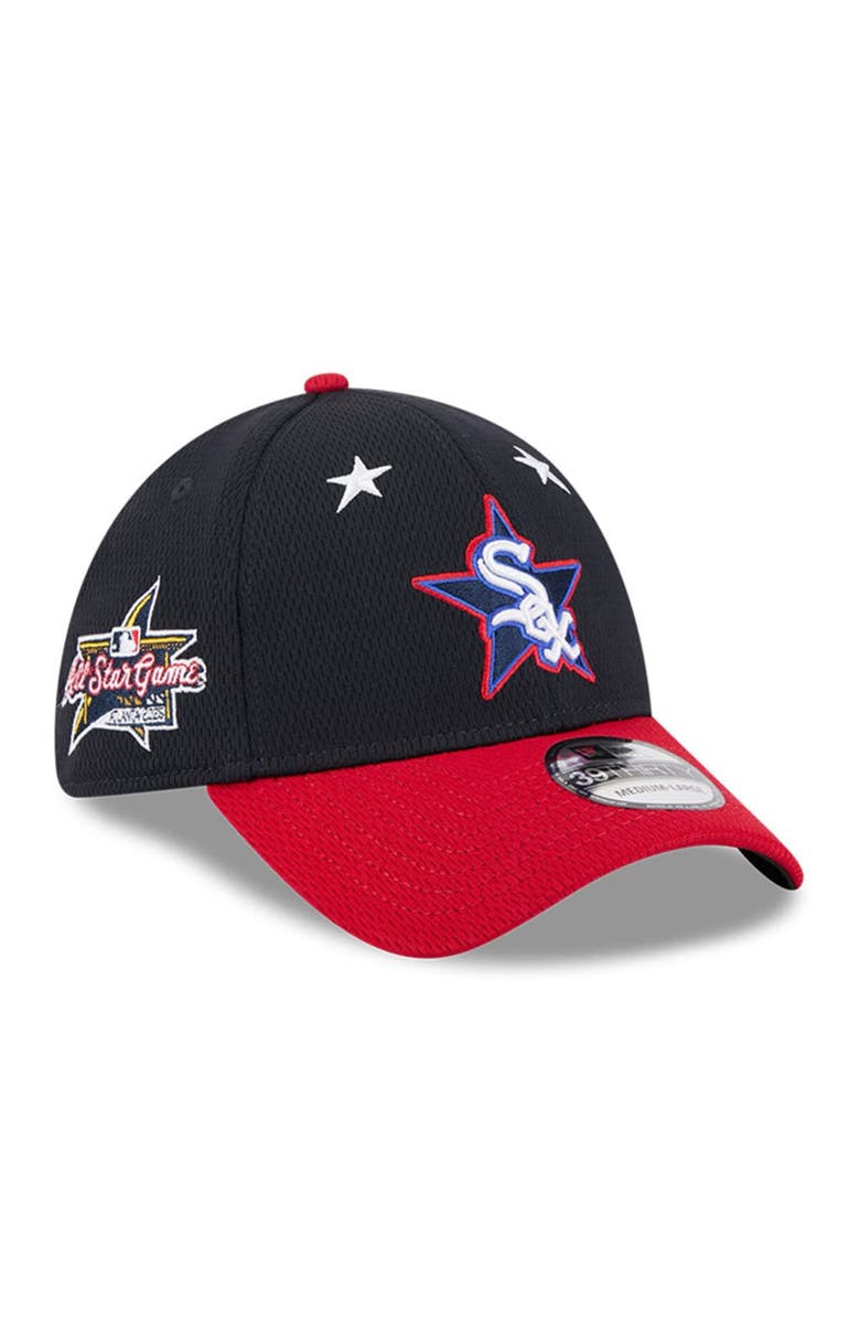 New Era Men's New Era Navy/Red  Chicago White Sox 2025 MLB All-Star Game Workout 39THIRTY Flex Hat, Main, color, Navy