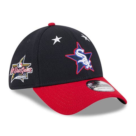Men's New Era Navy/Red  Chicago White Sox 2025 MLB All-Star Game Workout 39THIRTY Flex Hat