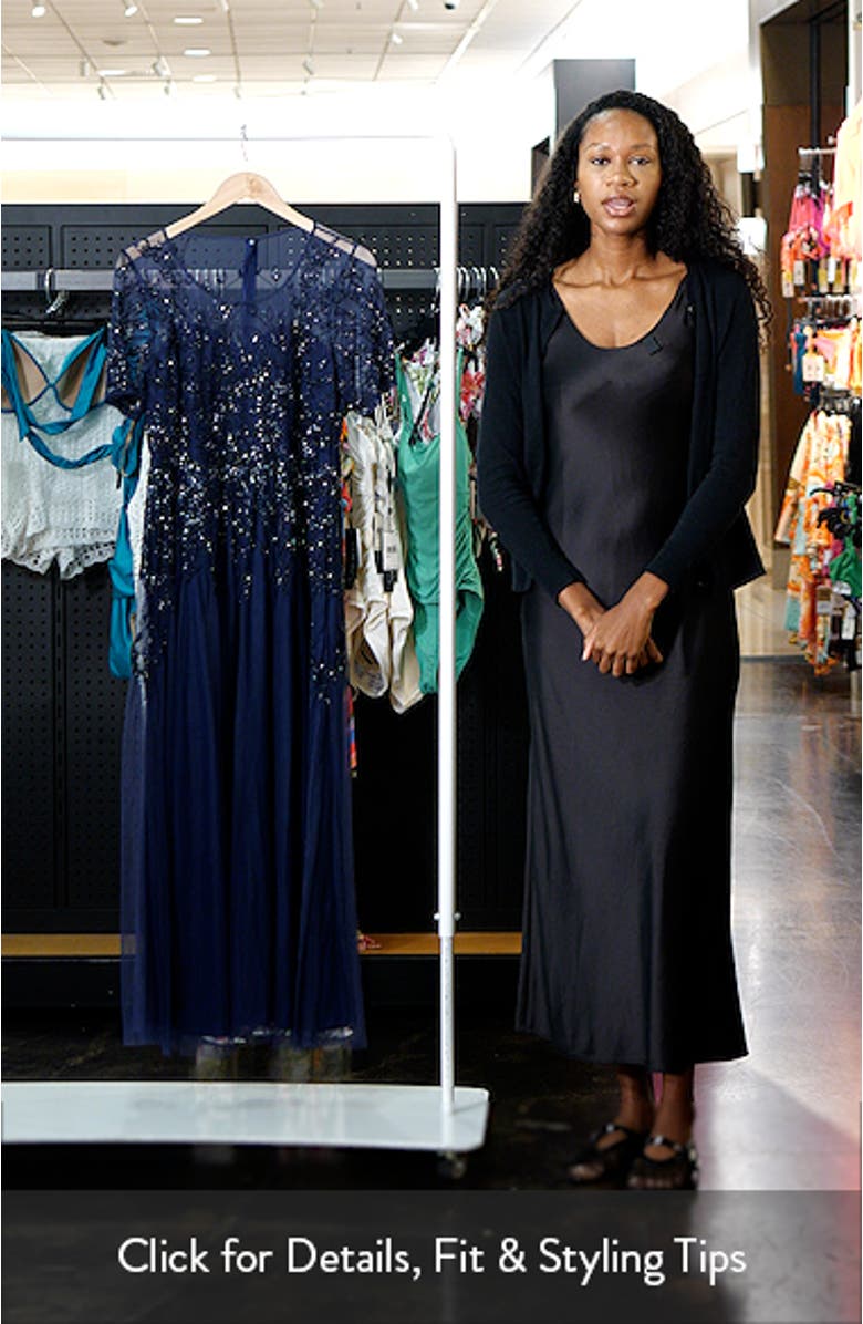 Embellished Illusion Neck Gown, sales video thumbnail