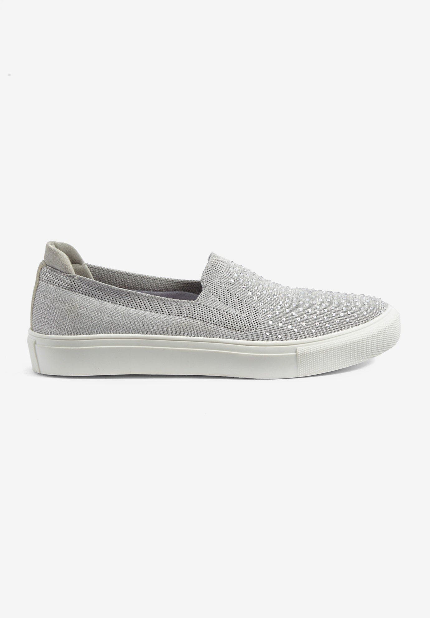 The Alena Slip On Sneaker, Alternate, color, GREY RHINESTONE