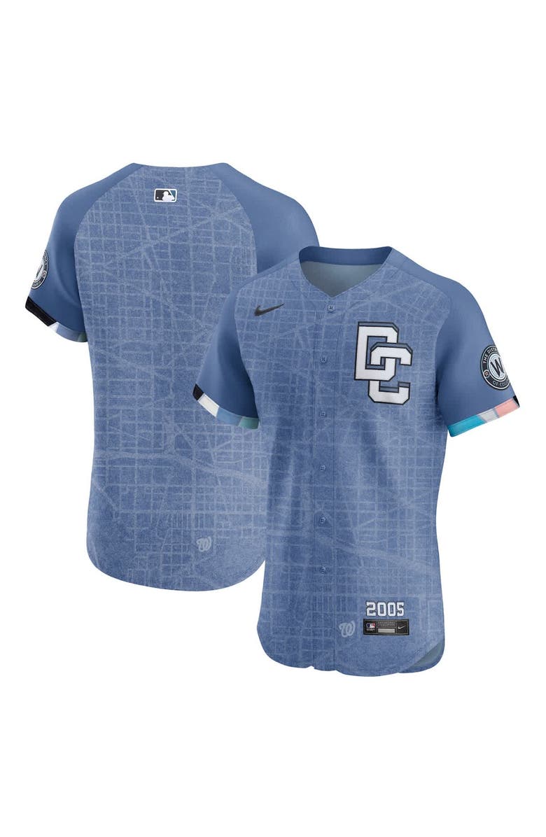 Nike Men's Nike Blue Washington Nationals 2025 City Connect Elite Jersey, Alternate, color, Blue