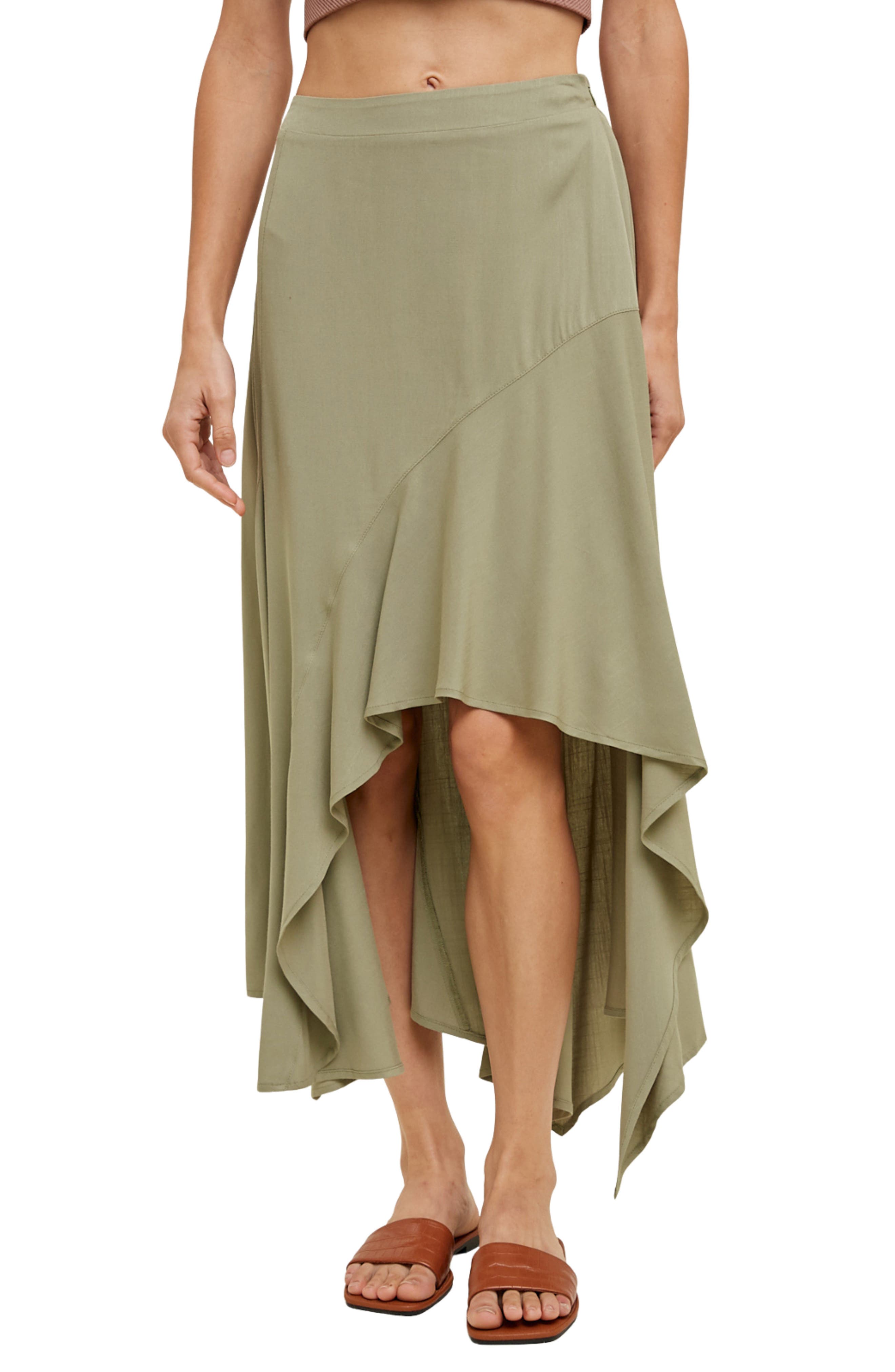 Asymmetric Midi Skirt - image 3