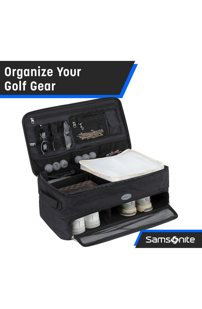 Samsonite Golf Trunk Organizer, Alternate, color, Black/Blue