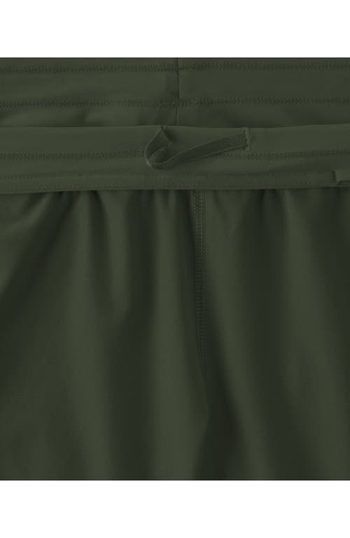 LANDS' END LANDS' END 5" QUICK DRY ELASTIC WAIST BOARD SHORTS SWIM COVER-UP SHORTS WITH PANTY
