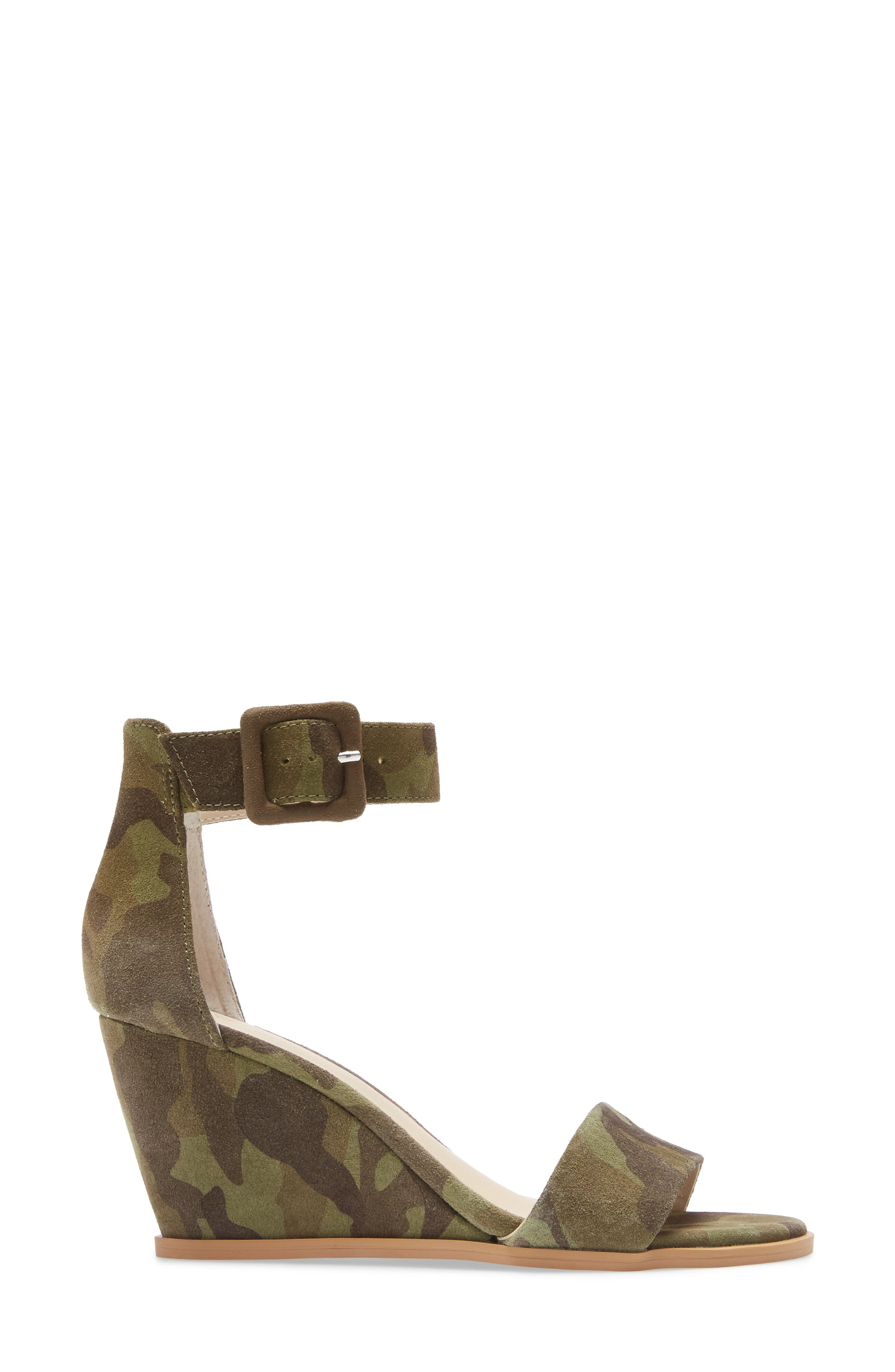Cloud Nine Wedge Sandal, Alternate, color, CAMO SUEDE