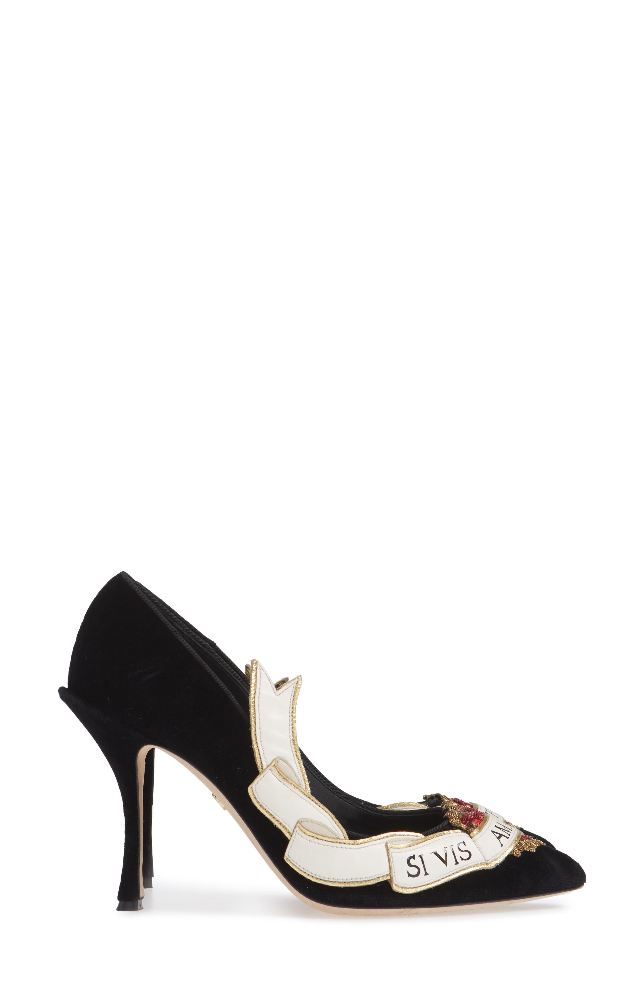 Dolce&Gabbana Amanti Sacred Heart Pump, Alternate, color, 