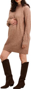 HATCH The Cozy Pointelle Poise Mini Dress