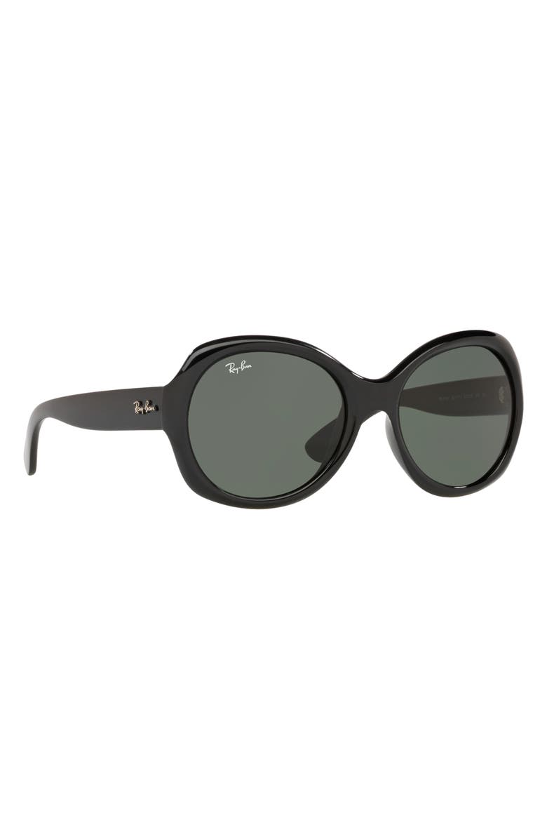 Ray-Ban 57mm Oversized Sunglasses, Alternate, color, Black