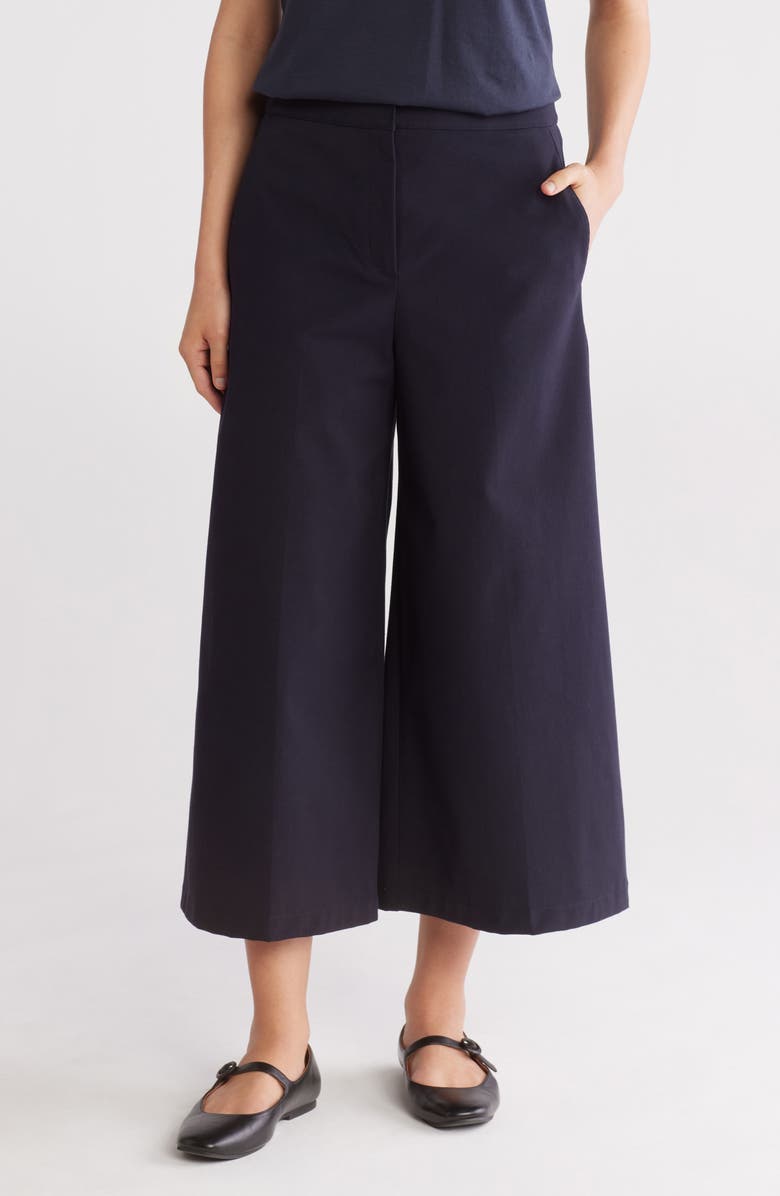 Theory Wide Leg Crop Pants, Main, color,