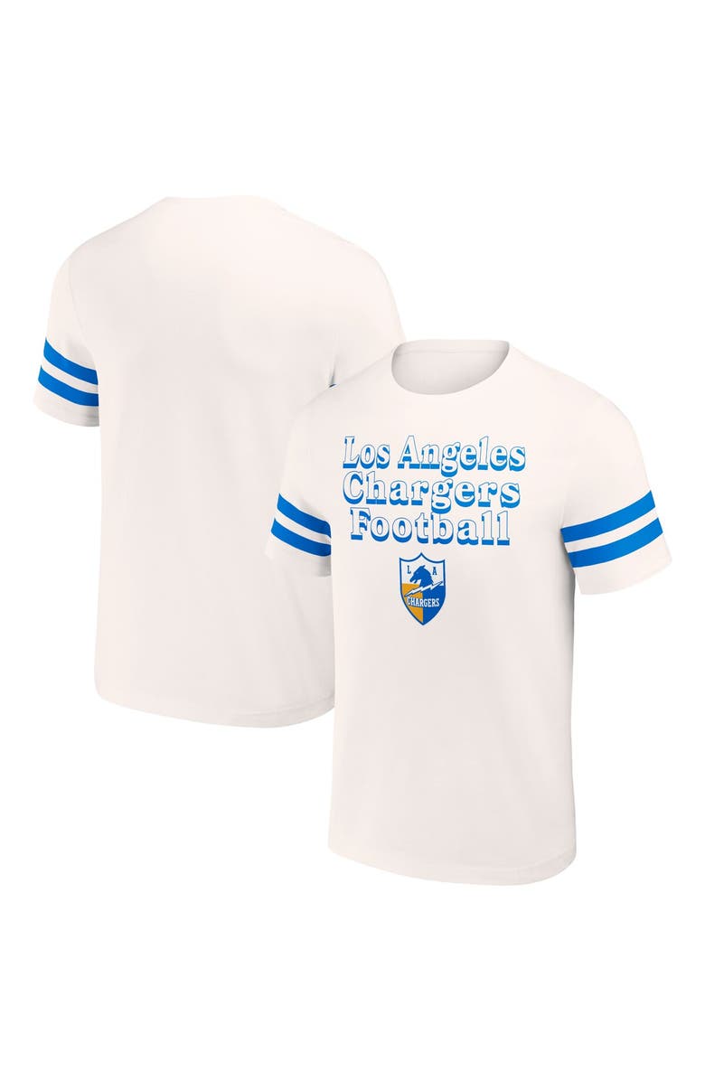 NFL X DARIUS RUCKER Men's NFL x Darius Rucker Collection by Fanatics Cream Los Angeles Chargers Vintage T-Shirt, Alternate, color, Cream