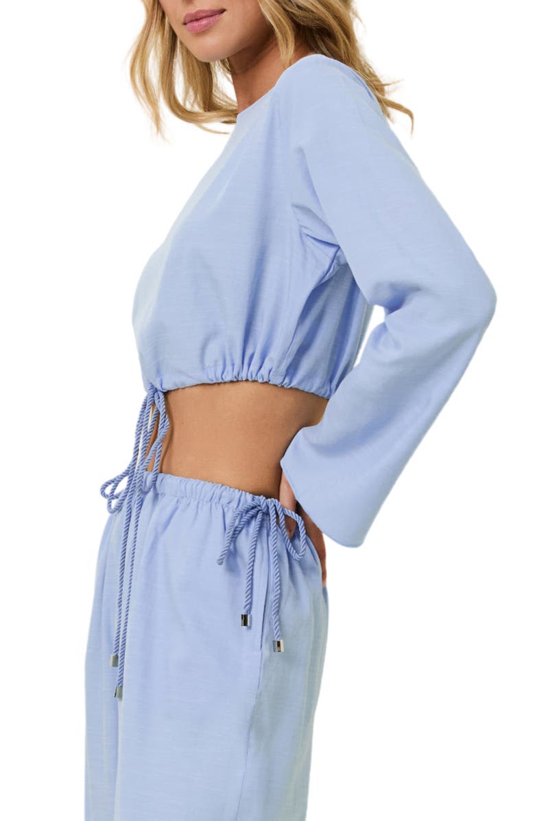 Solid & Striped The Chelley Crop Top, Alternate, color, Blue Lagoon