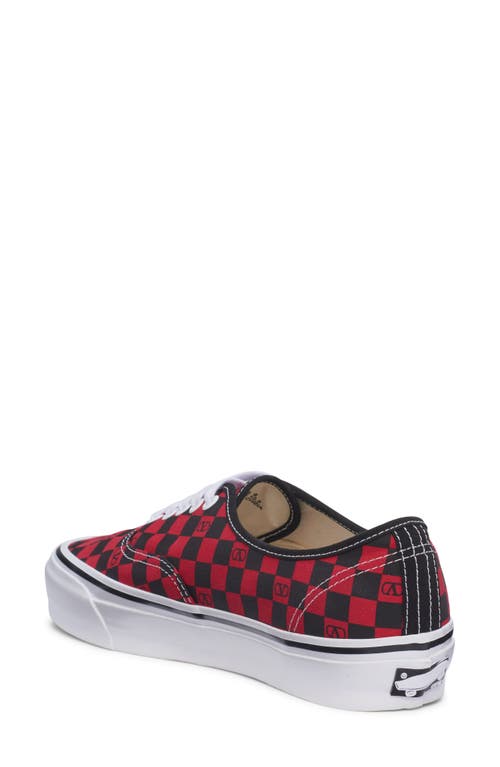 Valentino X Vans Authentic Low Top Sneaker In Red