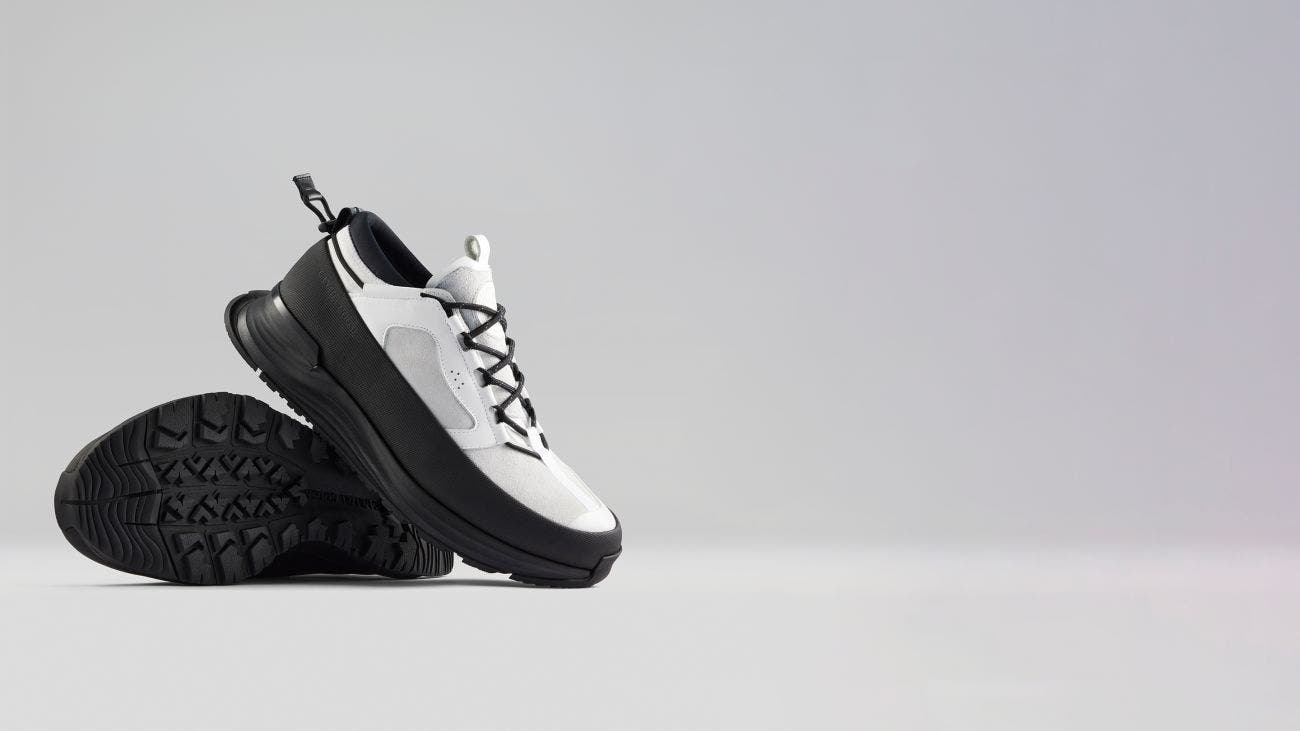 Men's Glacier Trail Sneaker, Alternate, color, White/Black