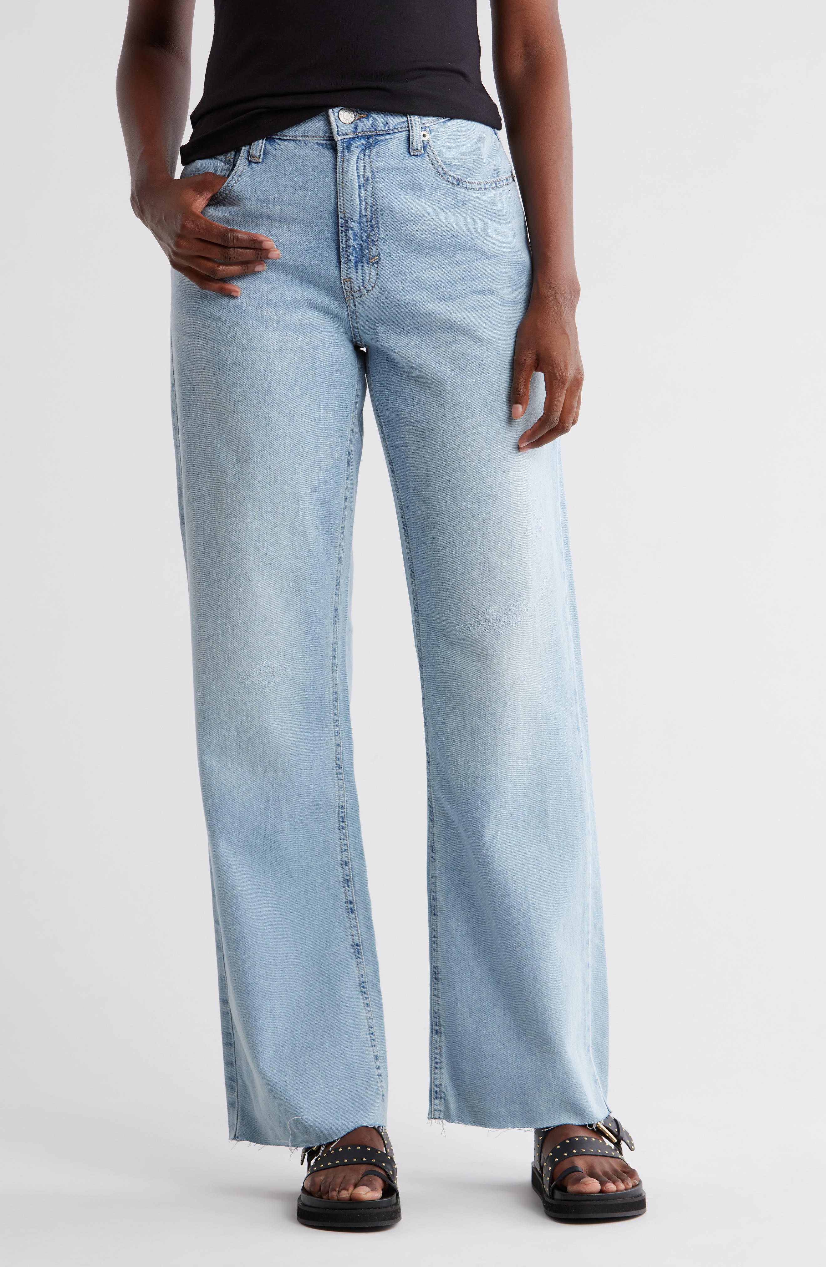 Lucky Brand High Waist Wide Leg Jeans
