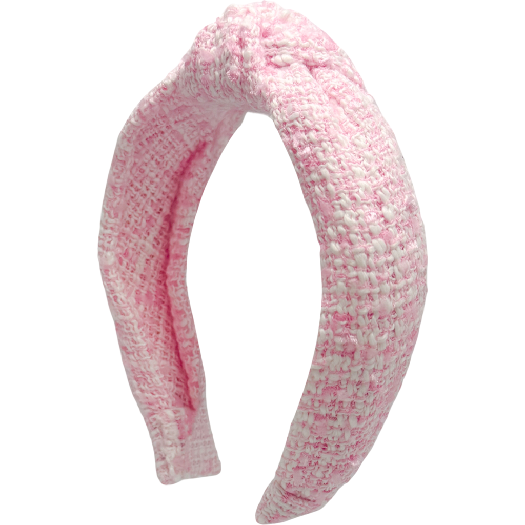 Bits & Bows Tweed Knot Headband In Multi