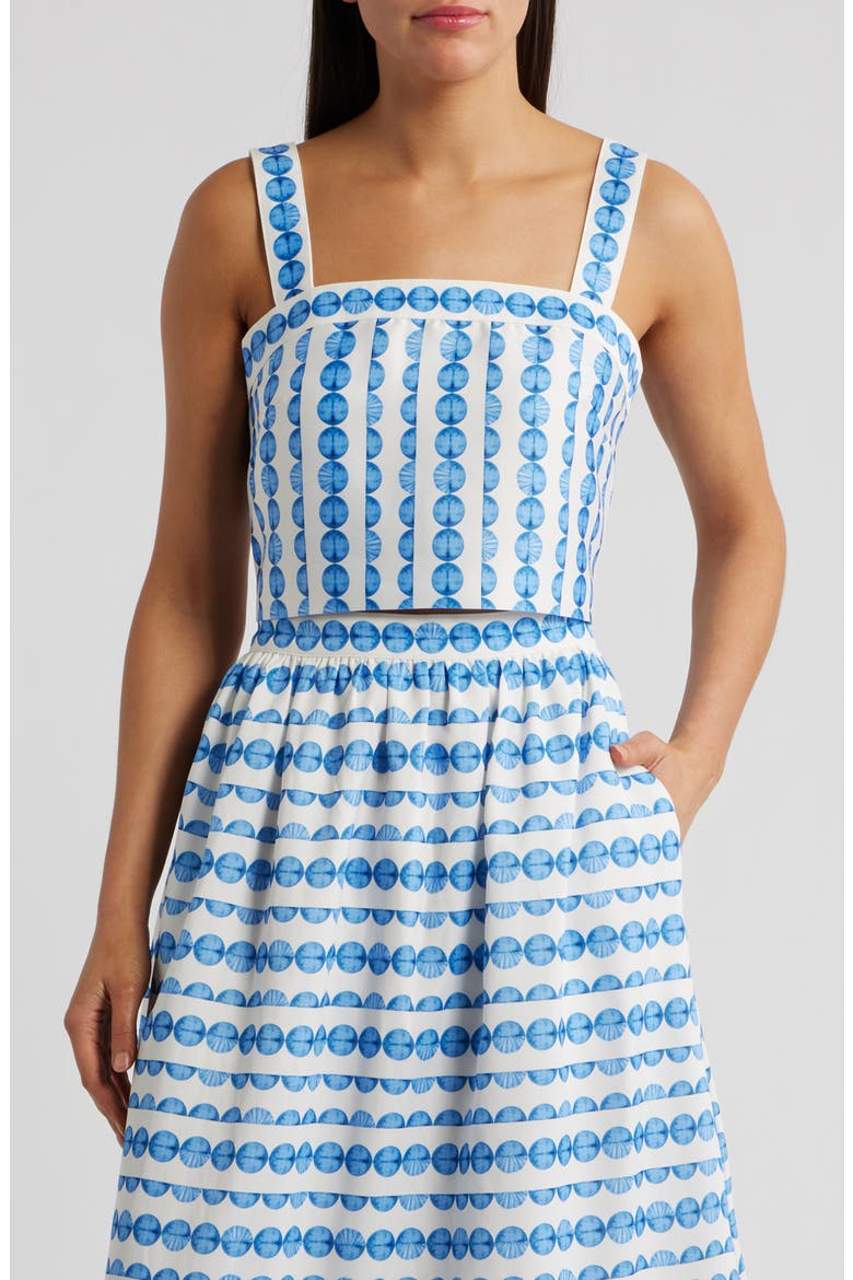 Structured Taffeta Tank, Main, color, 43-TRUE BLUE